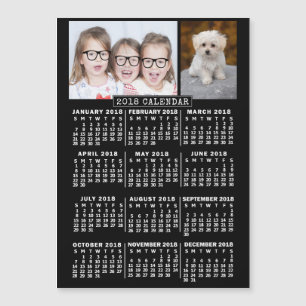 Kalender 2018 (Siehe Beschreibung der neuen Versio Magnetkarte