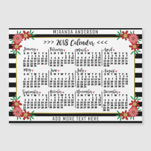 Kalender 2018 (Siehe Beschreibung der neuen Versio Magnetkarte