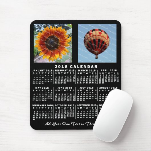 Kalender 2018 (Siehe Beschreibung der neuen Versio Mousepad (Mit Mouse)