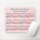 Kalender 2018 (Siehe Beschreibung der neuen Versio Mousepad (Mit Mouse)