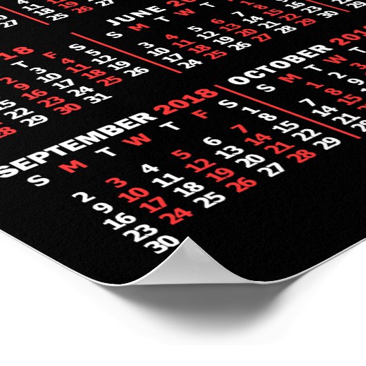 Kalender 2018 (Siehe Beschreibung der neuen Versio Poster (Ecke)