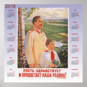 Kalender 2018 Sowjetisches Poster 1949