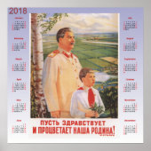 Kalender 2018 Sowjetposter 1949 Poster (Vorne)