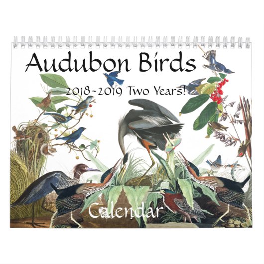 Kalender 2019 der Audubon Vogel-Tier-Tier-2018 (Titelbild)