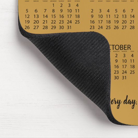 Kalender 2019 mousepad (Ecke)