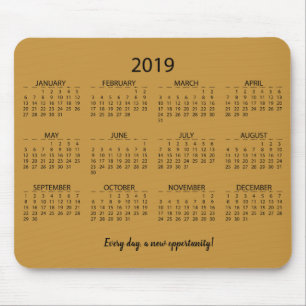 Kalender 2019 mousepad