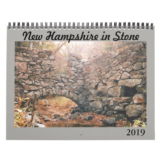 Kalender 2019 "New Hampshire in Stone" (Titelbild)