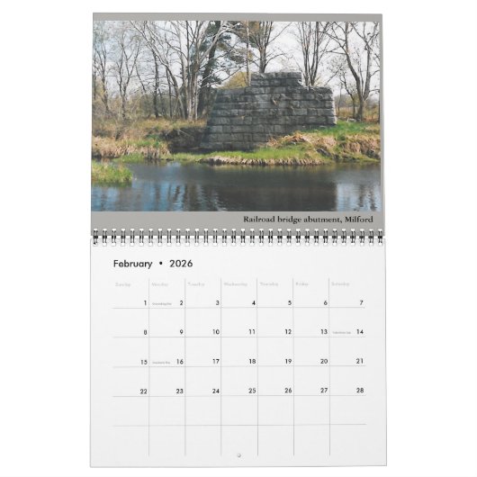 Kalender 2019 "New Hampshire in Stone" (Feb 2026)