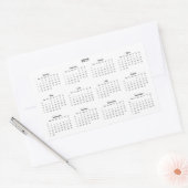 Kalender 2019 rechteckiger aufkleber (Umschlag)