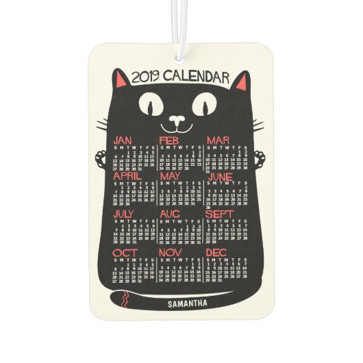 Kalender 2019 (Siehe Beschreibung der neuen Versio Autolufterfrischer (Rückseite)