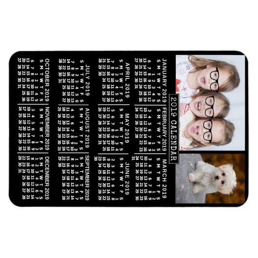 Kalender 2019 (Siehe Beschreibung der neuen Versio Magnet (Horizontal)