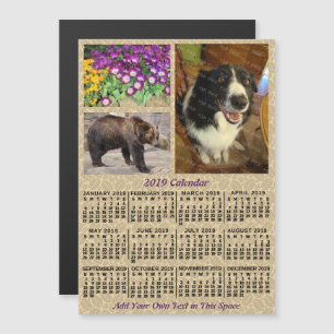 Kalender 2019 (Siehe Beschreibung der neuen Versio Magneteinladung
