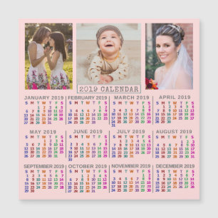 Kalender 2019 (Siehe Beschreibung der neuen Versio Magnetkarte