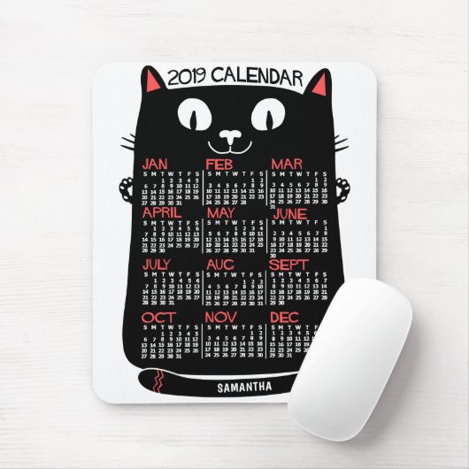 Kalender 2019 (Siehe Beschreibung der neuen Versio Mousepad (Mit Mouse)