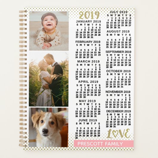 Kalender 2019 (Siehe Beschreibung der neuen Versio Planer (Vorderseite)