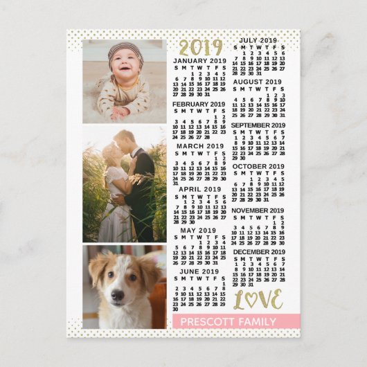 Kalender 2019 (Siehe Beschreibung der neuen Versio Postkarte (Vorderseite)