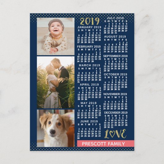 Kalender 2019 (Siehe Beschreibung der neuen Versio Postkarte (Vorderseite)