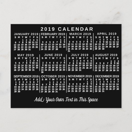 Kalender 2019 (Siehe Beschreibung der neuen Versio Postkarte (Vorderseite)