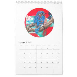 Kalender 2019 - Vögel und Häschen