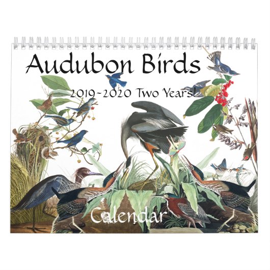 Kalender 2020 der Audubon Vogel-Tier-Tier-2019 (Titelbild)