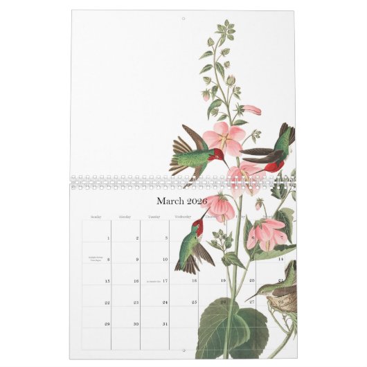 Kalender 2020 der Audubon Vogel-Tier-Tier-2019 (Mär 2026)