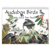 Kalender 2020 der Audubon Vogel-Tier-Tier-2019 (Titelbild)