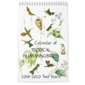 Kalender 2020 des Kolibri-Vogel-Blumen-Tier-2019 (Titelbild)
