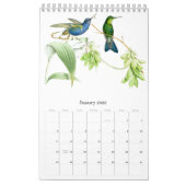 Kalender 2020 des Kolibri-Vogel-Blumen-Tier-2019 (Jan 2026)