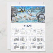 Kalender 2020 feiertagskarte (Vorderseite)