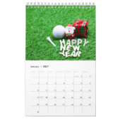 Kalender 2020 für Golfer mit Golfball auf Grün (Jan 2027)
