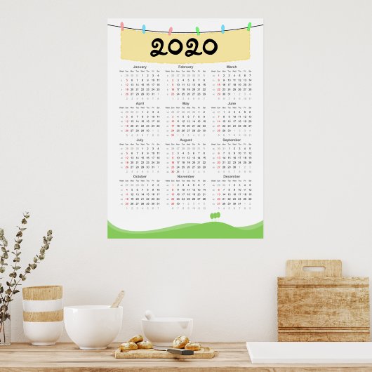 Kalender 2020 Poster (Küche)