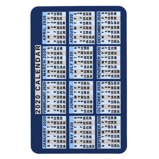 Kalender 2020 (Siehe Beschreibung der neuen Versio Magnet (Vertikal)