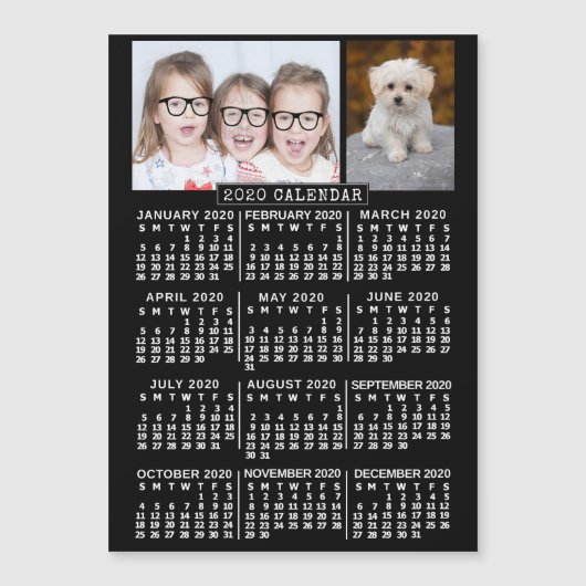 Kalender 2020 (Siehe Beschreibung der neuen Versio Magnetkarte (Vorderseite)