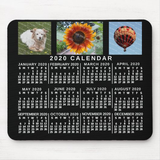 Kalender 2020 (Siehe Beschreibung der neuen Versio Mousepad (Vorne)