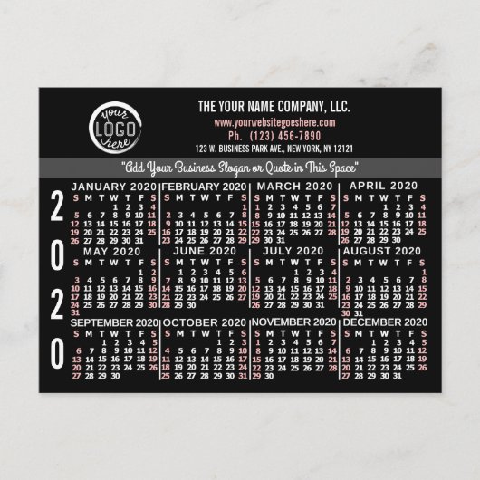 Kalender 2020 (Siehe Beschreibung der neuen Versio Postkarte (Vorderseite)