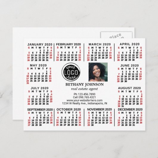 Kalender 2020 (Siehe Beschreibung der neuen Versio Postkarte (Vorne/Hinten)