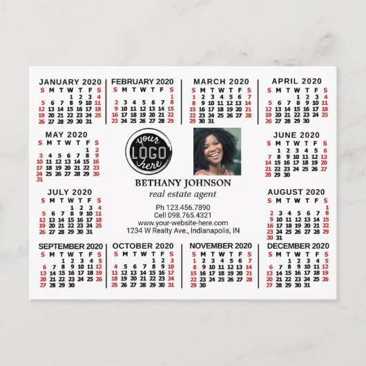 Kalender 2020 (Siehe Beschreibung der neuen Versio Postkarte (Vorderseite)