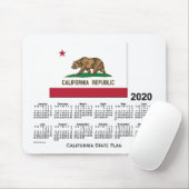 Kalender 2020 von Janz California State Flag Mousepad (Mit Mouse)