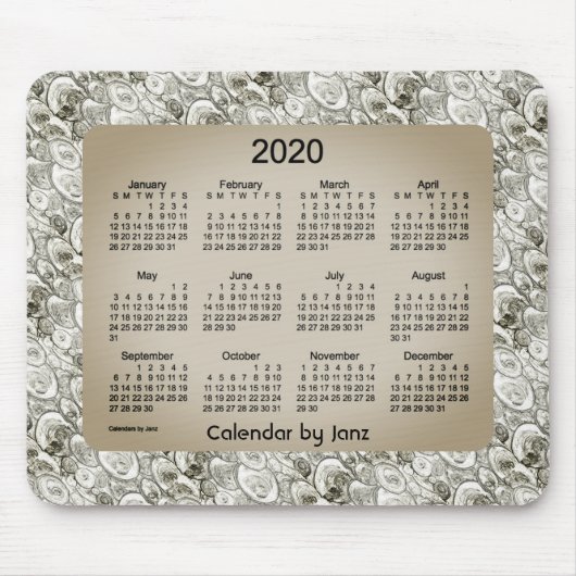 Kalender 2020 von Janz Foggy Bubbles Mousepad (Vorne)