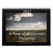 Kalender 2021, "Ein Jahr der Aquarelle" (Titelbild)