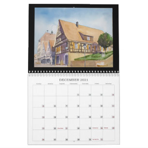 Kalender 2021, "Ein Jahr der Aquarelle"