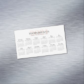 Kalender 2021 Firmenname Rosa Weiß Magnetische Visitenkarte (Beispiel)