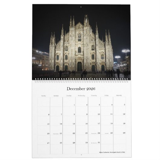 Kalender 2021 - Italien (Dez 2026)
