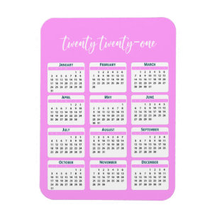 Kalender 2021 magnet