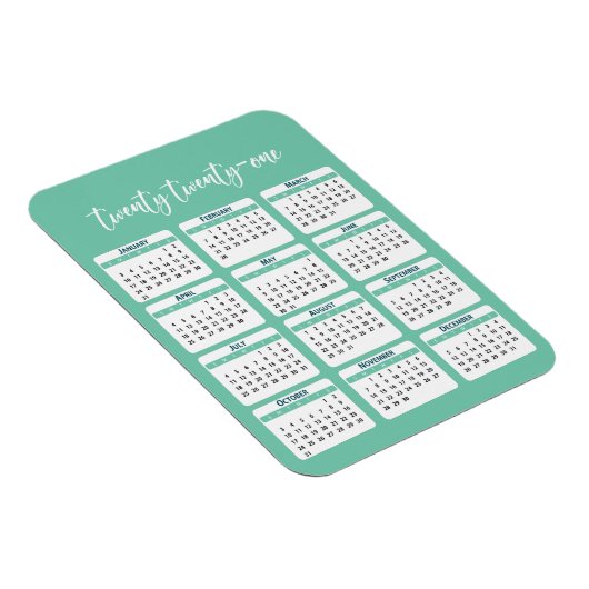 Kalender 2021 magnet (Rechte Seite)
