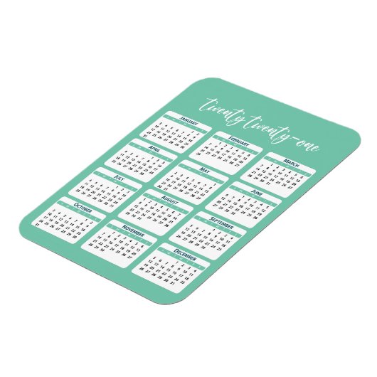 Kalender 2021 magnet (Linke Seite)
