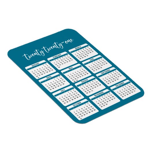 Kalender 2021 magnet (Rechte Seite)