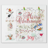 Kalender 2021 MerryChristmas Weihnachtswrapping Pa Geschenkpapier (Flach)