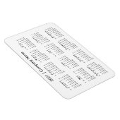 Kalender 2021 mit Firmenname White Magnet (Rechte Seite)