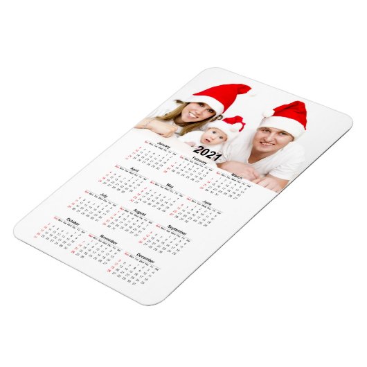 Kalender 2021 mit Foto Magnet (Linke Seite)